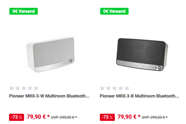 Pioneer MRX-3-W Multiroom Bluetooth Lautsprecher, weiß oder schwarz Pioneer MRX-3-W Multiroom Bluetooth Lautsprecher, weiß oder schwarz