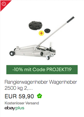 PRIOPA Rangierwagenheber 2,5 Tonnen PRIOPA Rangierwagenheber 2,5 Tonnen