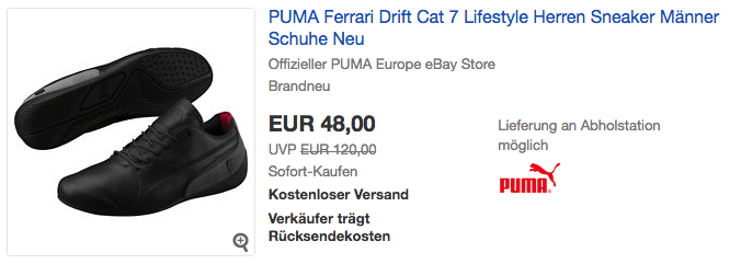 PUMA Ferrari Drift Cat 7 Lifestyle Herren Sneaker PUMA Ferrari Drift Cat 7 Lifestyle Herren Sneaker