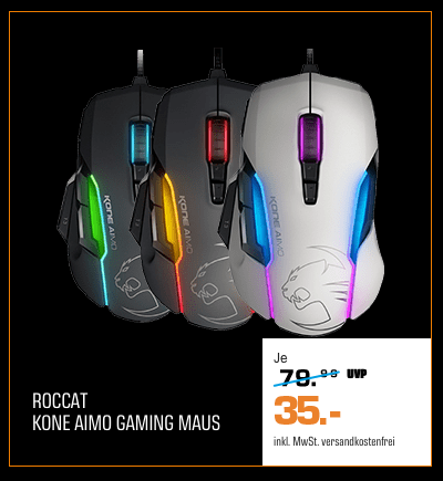 ROCCAT Kone Aimo Gaming Maus, versch. Farben ROCCAT Kone Aimo Gaming Maus, versch. Farben