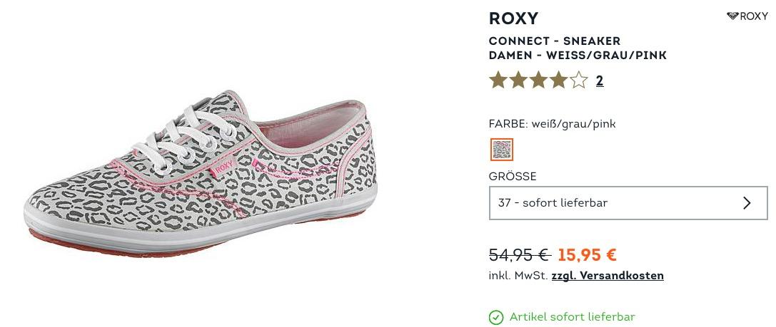 Roxy Connect - Damen Sneaker in Größe 37 Roxy Connect - Damen Sneaker in Größe 37