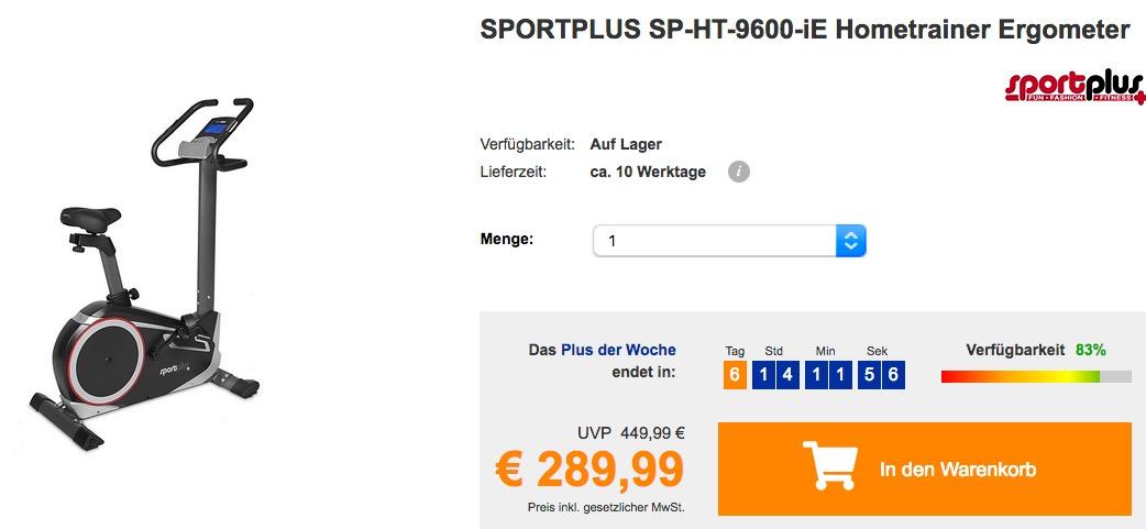 SPORTPLUS SP-HT-9600-iE Hometrainer Ergometer mit App-Steuerung, Google Street View - jetzt 17% billiger SPORTPLUS SP-HT-9600-iE Hometrainer Ergometer mit App-Steuerung, Google Street View - jetzt 17% billiger