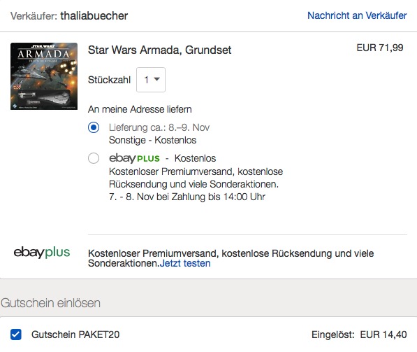 Star Wars Armada Grundset - jetzt 20% billiger Star Wars Armada Grundset - jetzt 20% billiger