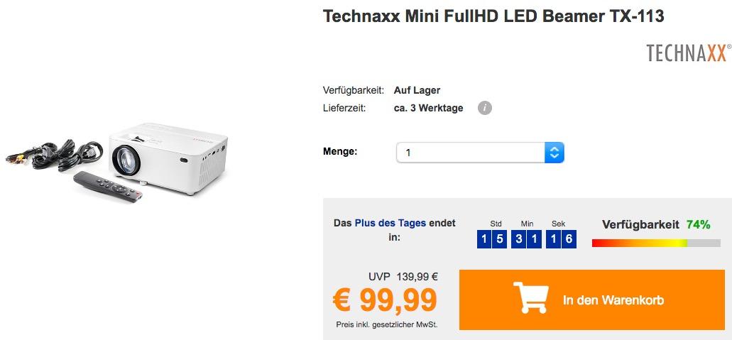 Technaxx Mini FullHD LED Beamer TX-113 Technaxx Mini FullHD LED Beamer TX-113