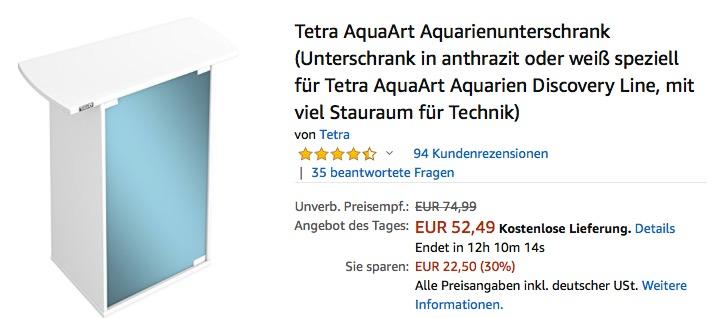 Tetra Aquarienunterschrank in Weiß für 60 Liter Tetra AquaArt Aquarien - jetzt 17% billiger Tetra Aquarienunterschrank in Weiß für 60 Liter Tetra AquaArt Aquarien - jetzt 17% billiger