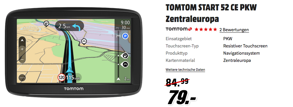 TOMTOM START 52 CE PKW Navigationssystem TOMTOM START 52 CE PKW Navigationssystem
