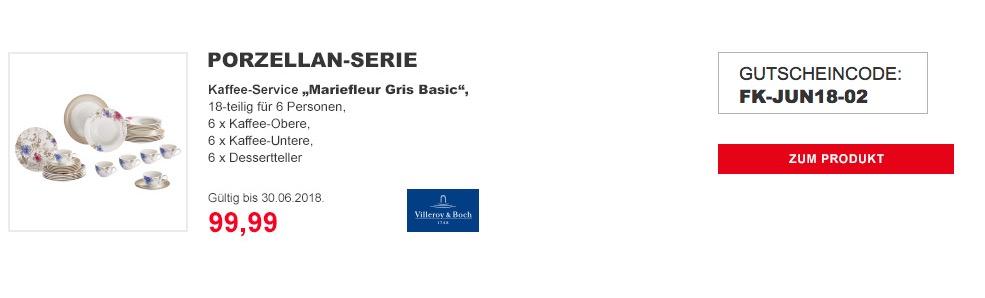 Villeroy & Boch Mariefleur Gris Basic Kaffee Set aus Porzellan mit Blumenmuster/18 teilig für 6 Personen Villeroy & Boch Mariefleur Gris Basic Kaffee Set aus Porzellan mit Blumenmuster/18 teilig für 6 Personen