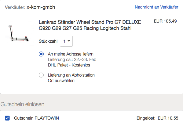 Wheel Stand Pro G7 DELUXE - Lenkrad Ständer Wheel Stand Pro G7 DELUXE - Lenkrad Ständer